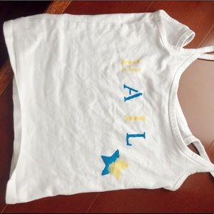 UNIVERSITY OF MICHIGAN hand painted “HAIL” top